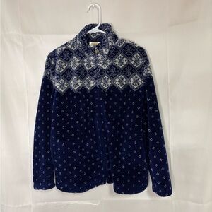 Womens size small Talbots zipper fleece jacket, #F732